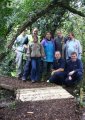 First bridge made by volunteers